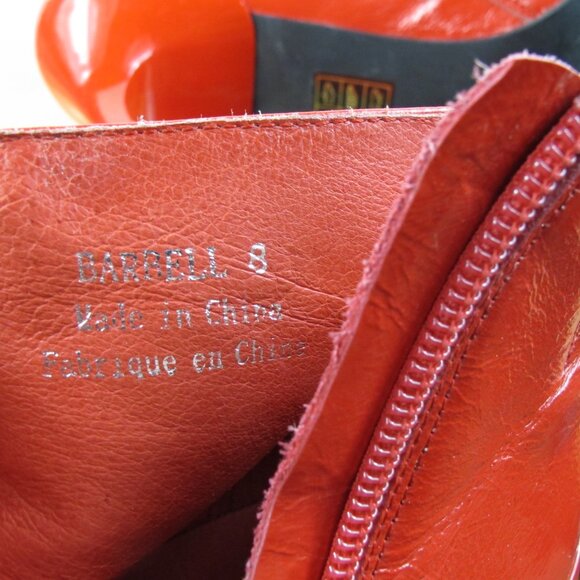 Jeffery Campbell Women's Stiletto Ankle Booties Red Patent Leather Size 8 - Picture 9 of 9